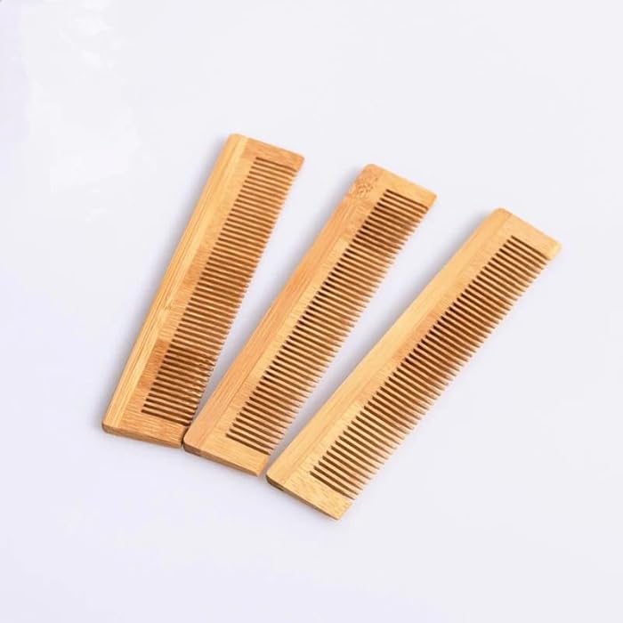 Slim Wooden Comb – Large Natural Comb for Reducing Frizz & Gentle Hair Care - Image 2